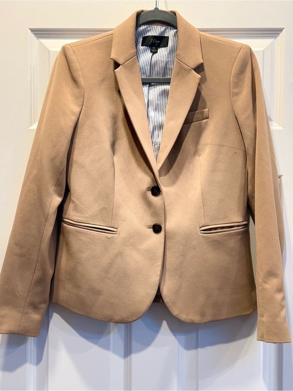 J. Crew Camel/Tan Tailored Two-Button Blazer